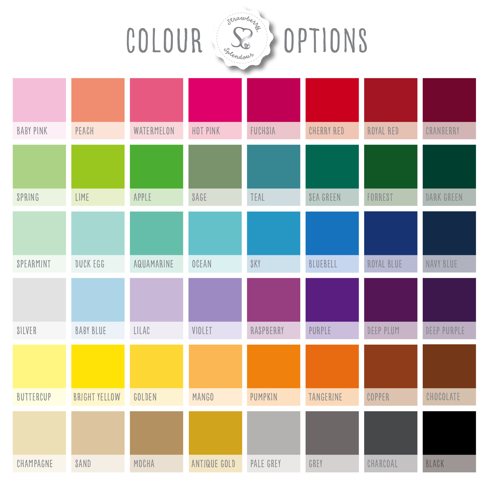 15-Colour Options